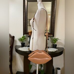 Aldo “Lips to Kiss" crossbody purse, Small, Gold Tone Hardware